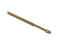 Gardinia Vitrážní tyčka plochá, zaoblená, mosaz, pr. 11 mm, 100 - 160 cm