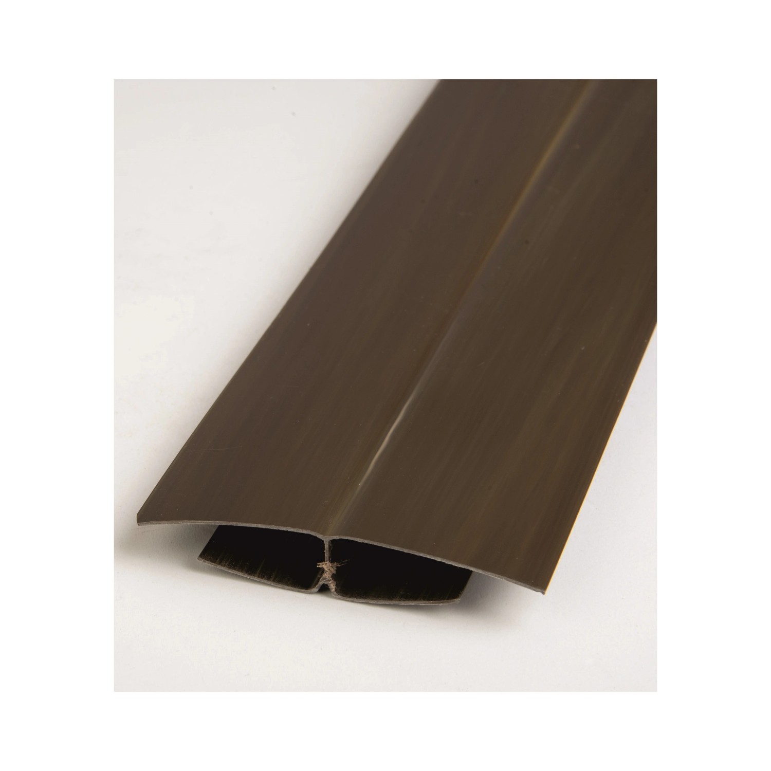 HOPA Spojovací profil k plastovému obkladu, tm. dřevo, 33 x 12 mm