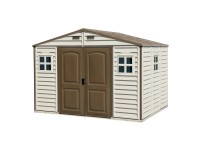 Duramax Plastový zahradní domek WoodSide, béžová, 324,8 x 247 x 233,2 cm