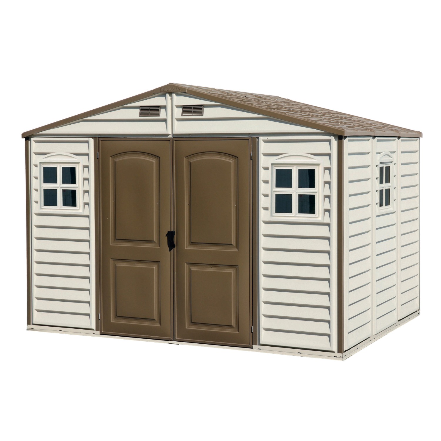 Duramax Plastový zahradní domek WoodSide, béžová, 324,8 x 247 x 233,2 cm