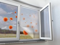 OBI Síť na okna proti pylu antracitová, 130 x 110 cm