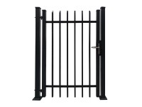 Floraworld Dekor. jednokřídlá branka Porto k přip.hmožd. antracit 120 x 180 cm