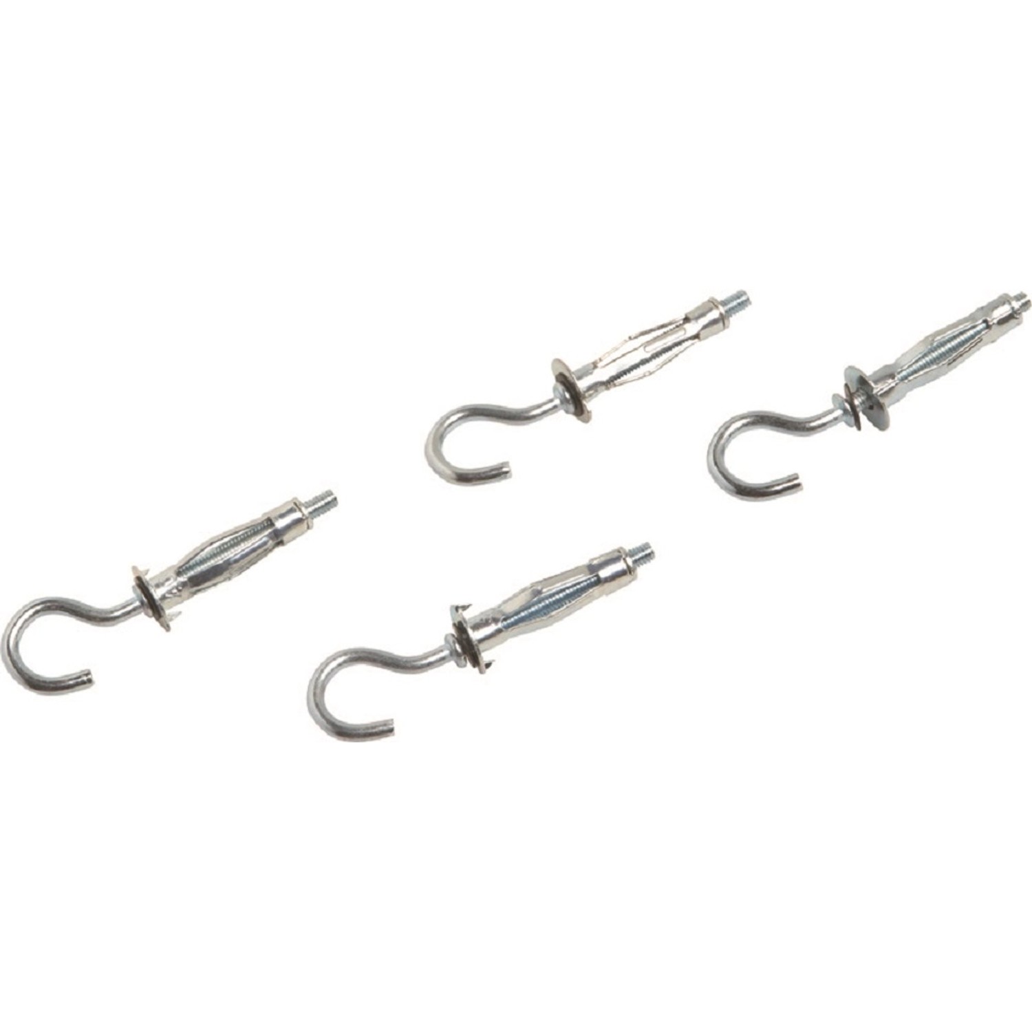 LUX-TOOLS Dutinová hmoždinka s hákem 4x34 mm/M4x70 mm, 4 ks