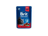 Brit Kapsička pro kočky Premium Cat Pouches s hovězím a hráškem 100 g Brit Kapsička pro kočky Premium Cat Pouches s hovězím a hráškem 100 g