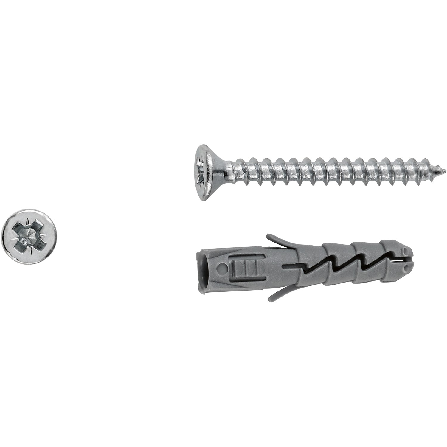 LUX Sada rozpínacích hmoždinek 5 mm x 25 mm se šrouby, 20 ks