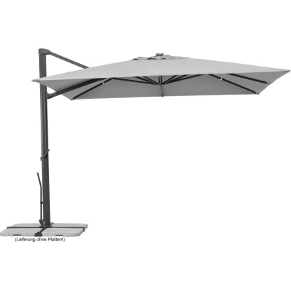 Schneider Slunečník Rhodos Smart stříbrno-šedý 300 x 300 cm