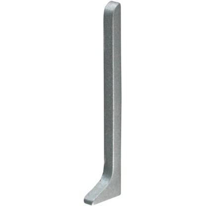 Fuchs Design Hliníkový sokl - koncovka, stříbrná matná, pravá, 8 cm