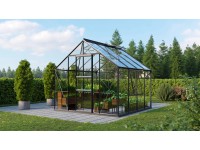 Vitavia Skleník Meridian 1 6700 ESG 3 mm černý práškově lakovaný 257 x 258 cm