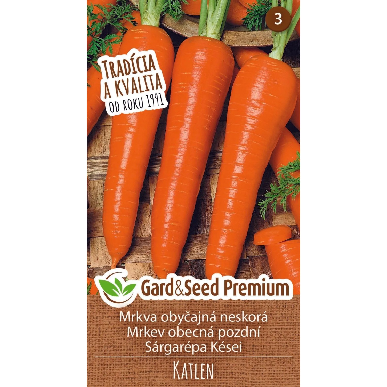 GardenSeed Premium Semínka Mrkev obecná pozdní Katlen