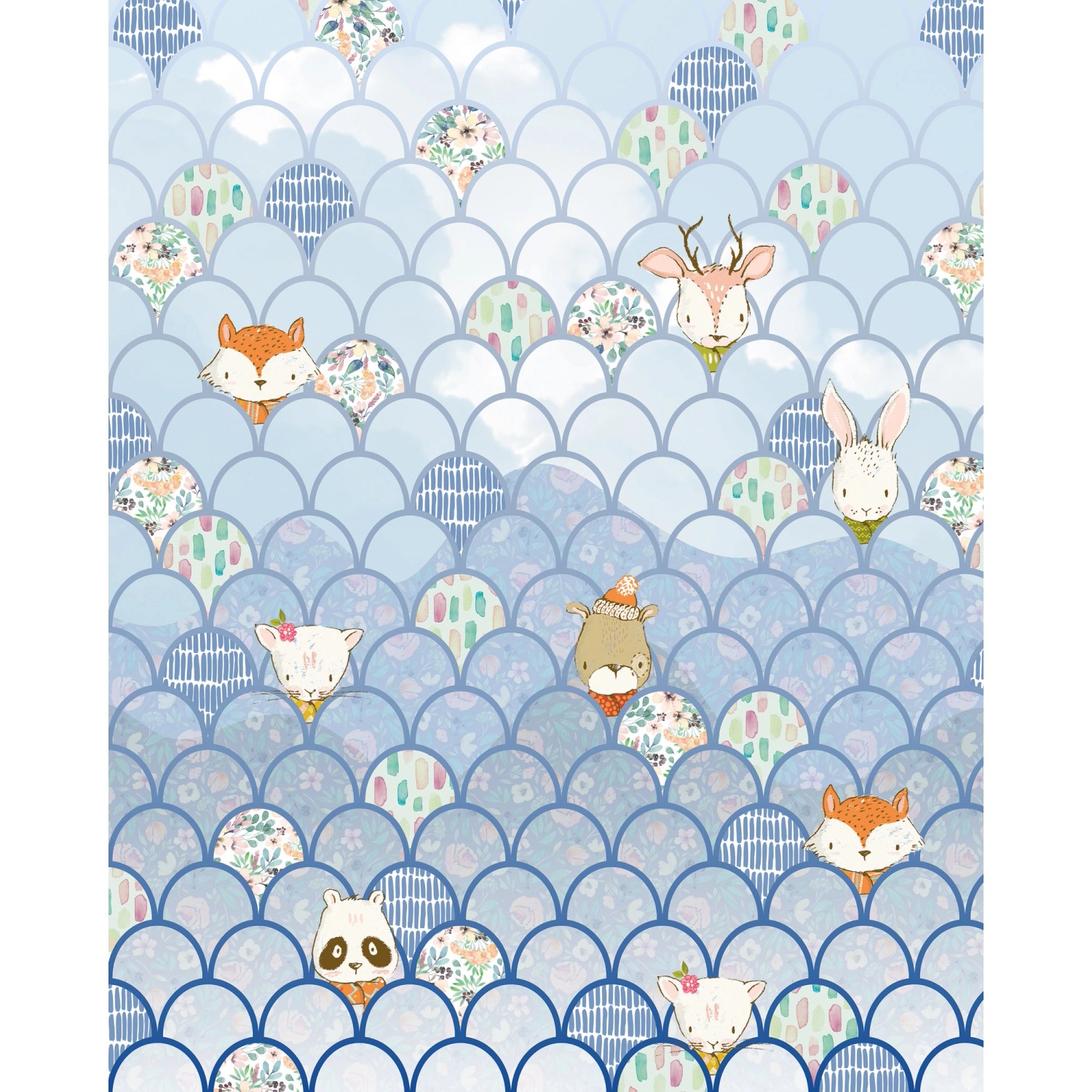 Komar Vliesová fototapeta Shelly Bluewave 200 x 250 cm