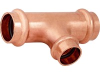 Lisovací redukční T-kus měděný, pr. 22 mm x 18 mm x 22 mm, 1 ks Lisovací redukční T-kus měděný, pr. 22 mm x 18 mm x 22 mm, 1 ks