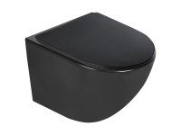 A-Interiéry Závěsná WC mísa Denny BL se sedátkem SoftClose černá