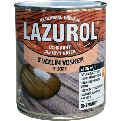 Lazurol Lak s včelím voskem S1022 transparentní 750 ml