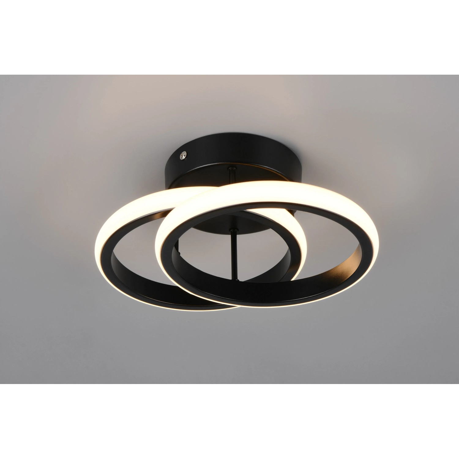 Reality Stropní LED svítidlo Kasia 7W 800lm 3000K matná černá 26,5 x 18,5 cm