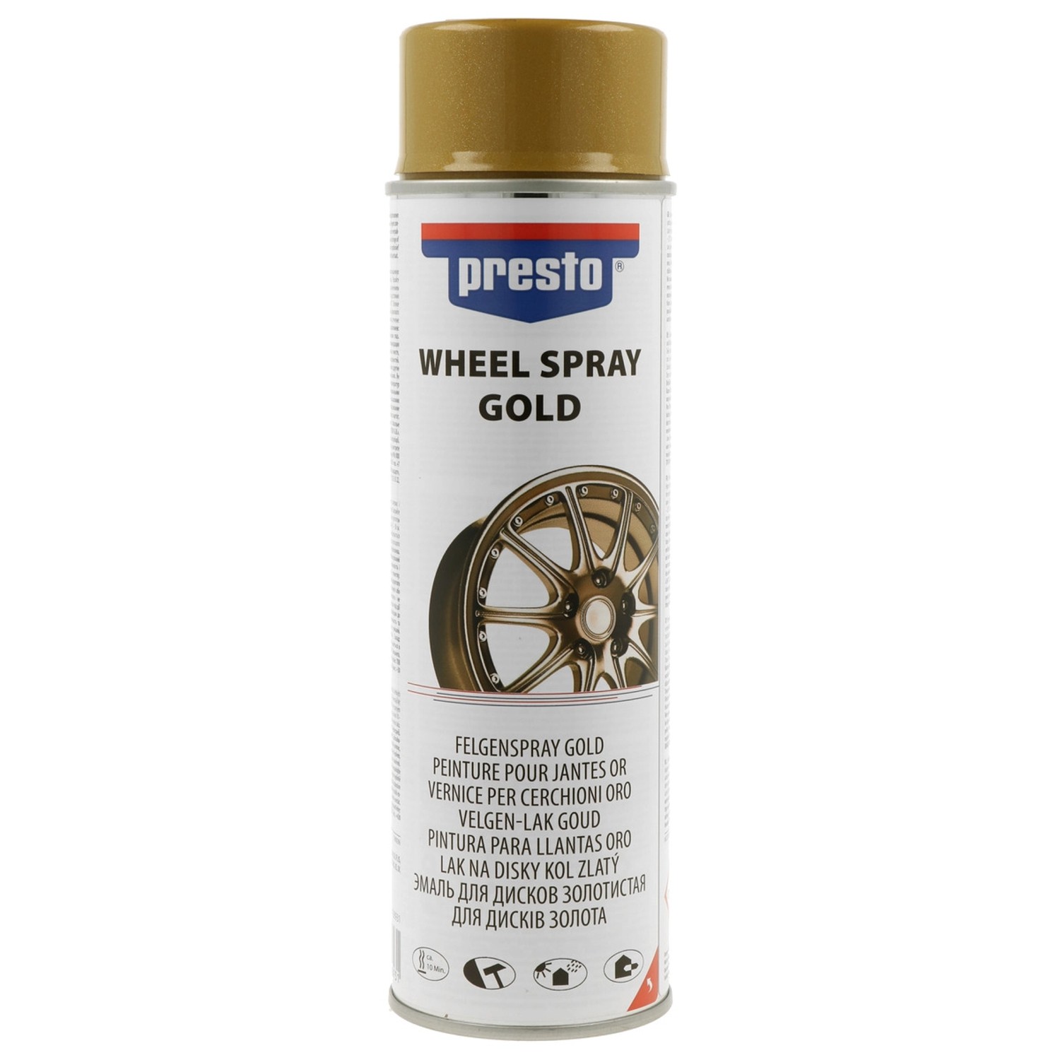 Presto Rallye sprej na disky zlatý, 500 ml