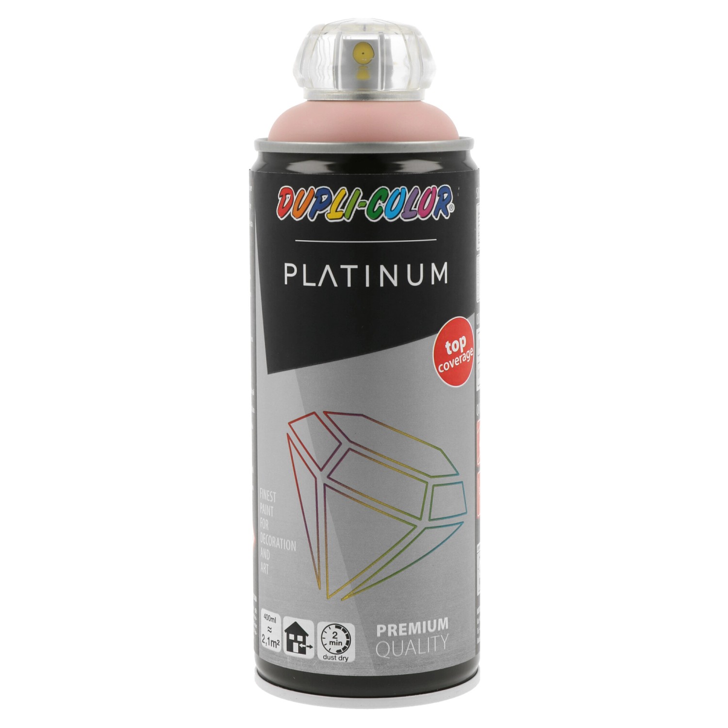 DUPLI-COLOR Lak ve spreji PLATINUM hedvábně matný, světle růžová, 400 ml