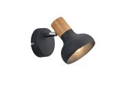 REALITY Bodové svítidlo LATIKA černé matné 1 x E14 max. 10 W, 12 x 17 x 10 cm