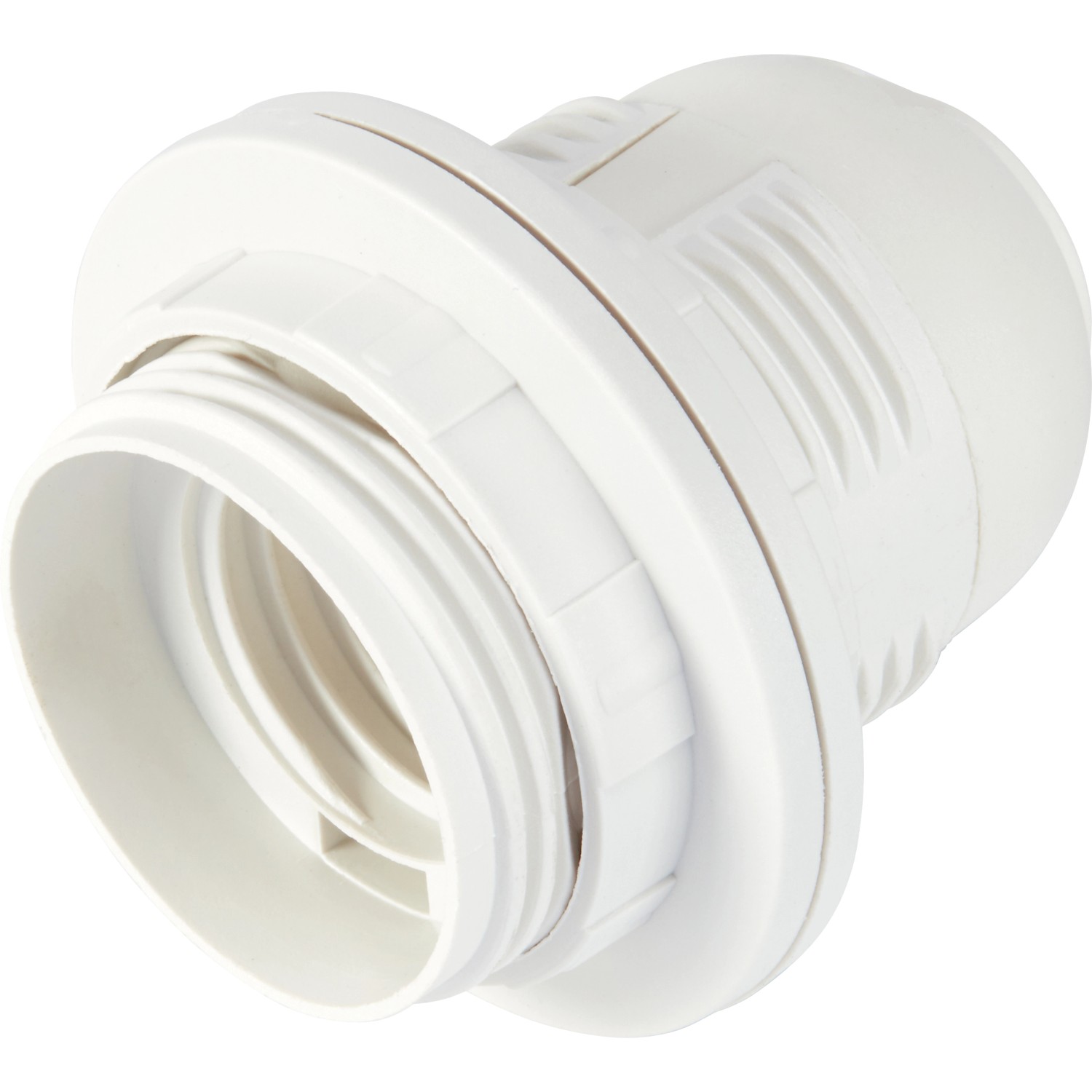 OBI Objímka žárovky E27 bílá