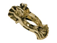 Gardinia Dunajská spona, mosaz, 6 ks