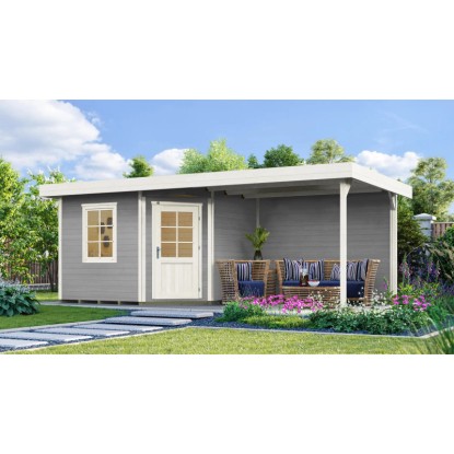 Weka Designový zahradní domek 213 Plus B vel. 2, šedá, 593 x 298 cm