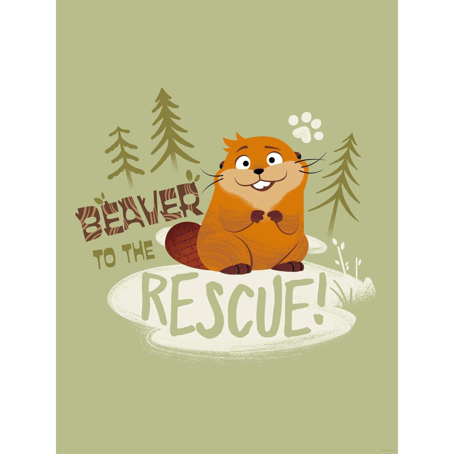 Komar Plakát Disney Pixar Hoppers Beaver to the Rescue 30 x 40 cm