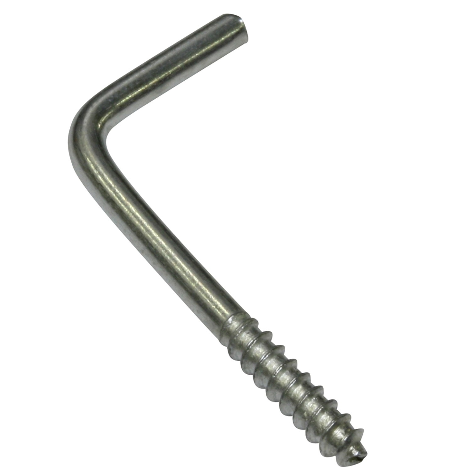 Šroubovací hák pro vitrážní tyč, pozinkovaný, matný stříbrný, 20 ks, 2,5 cm