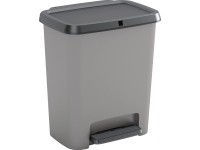 Kis Nášlapný odpadkový koš Compatta, šedá, 25 l Kis Nášlapný odpadkový koš Compatta, šedá, 25 l