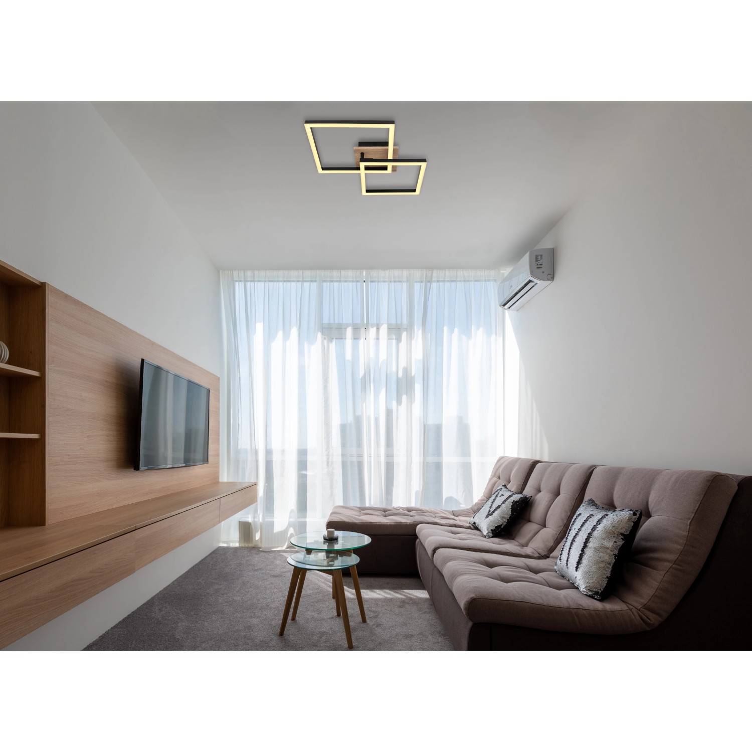 GLOBO LED stropní svítidlo BOSSY 18 W, 2050 lm, 3000 K, 530 x 380 x 90 mm