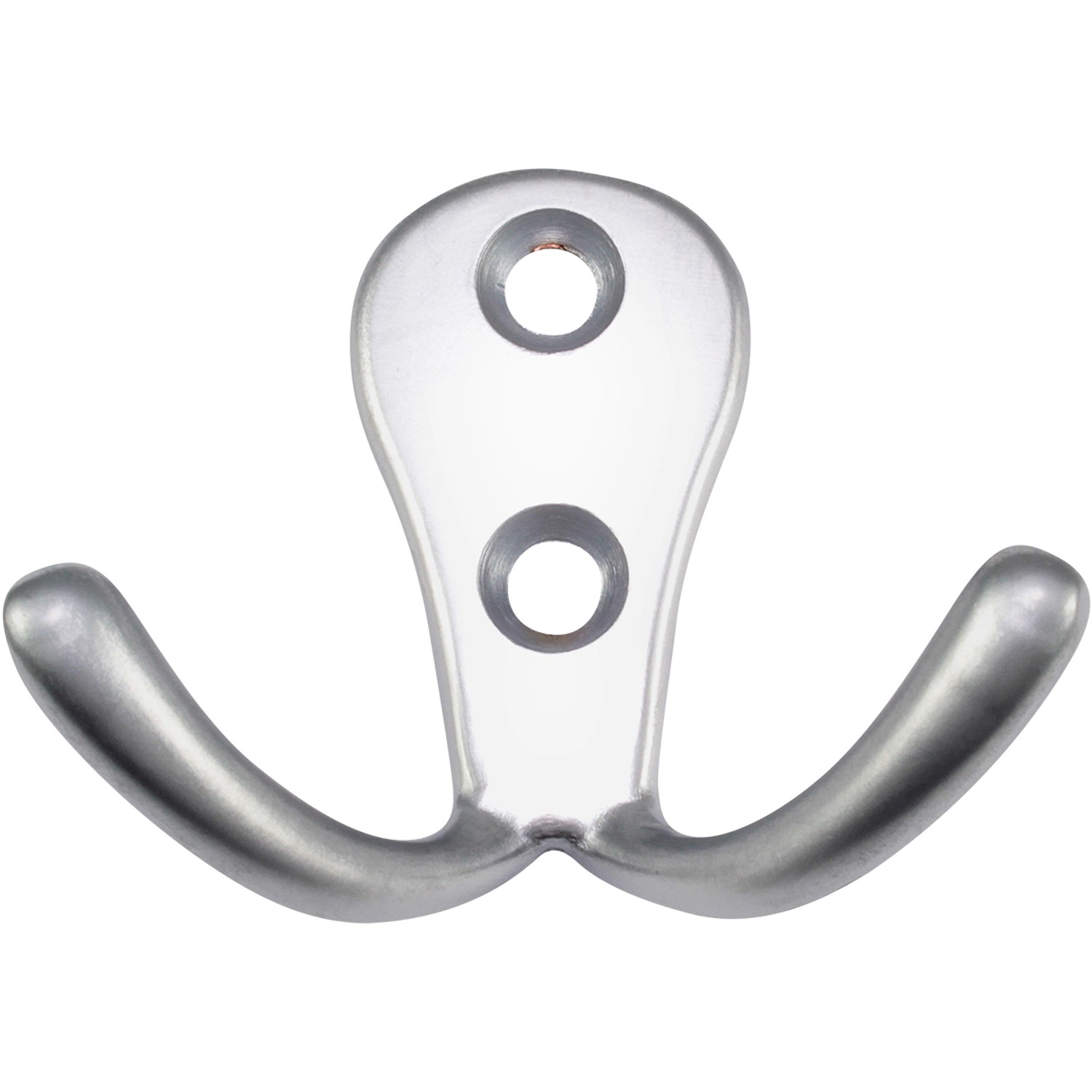 Hettich Nástěnný háček na kabáty Classic 7, zinek vzhled hliníku, 54 x 44 x 24mm