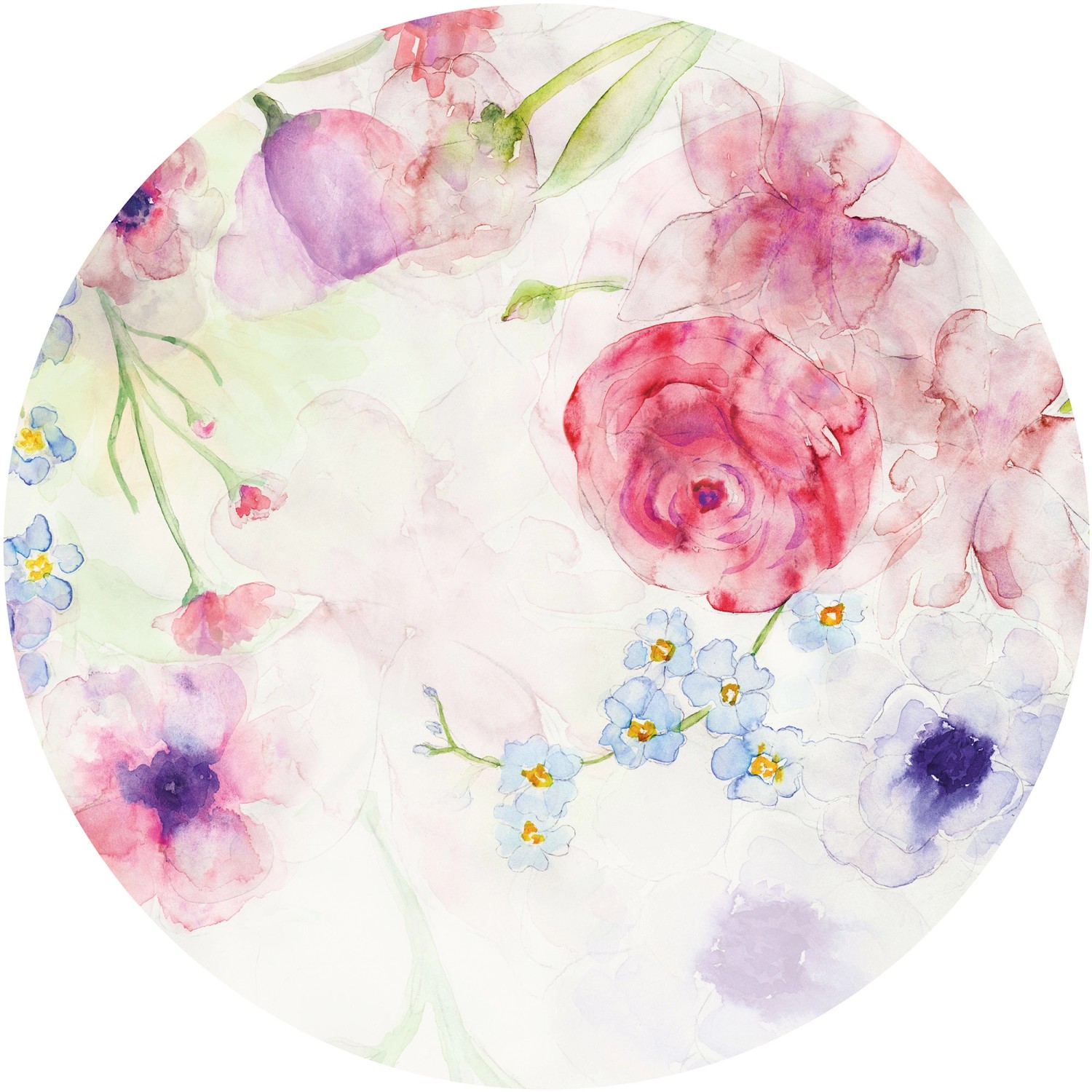 Komar Samolepicí vliesová fototapeta Dot Floret pr. 125 cm