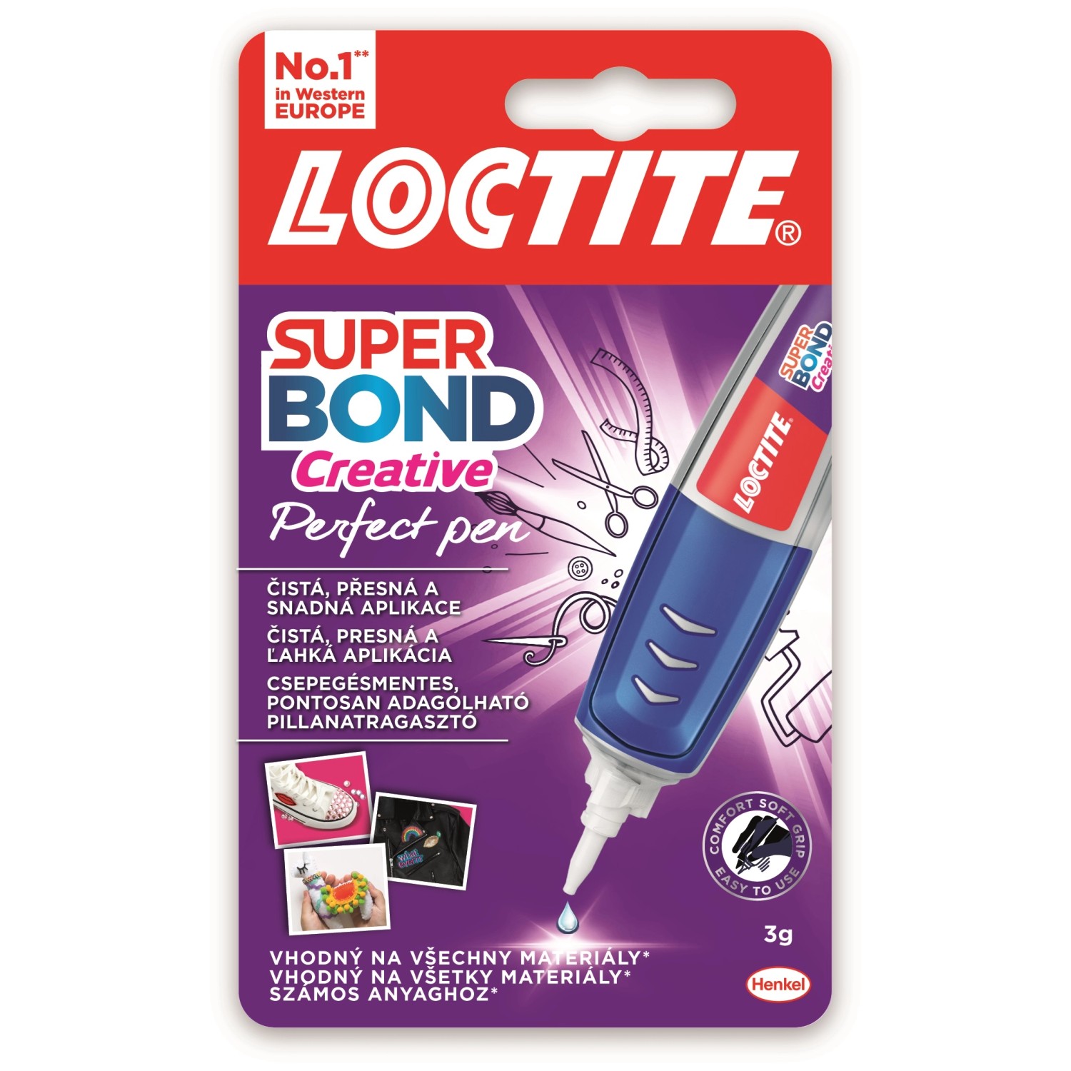 LOCTITE Vteřinové/ sekundové lepidlo SUPER BOND CREATIVE PEN 3 g