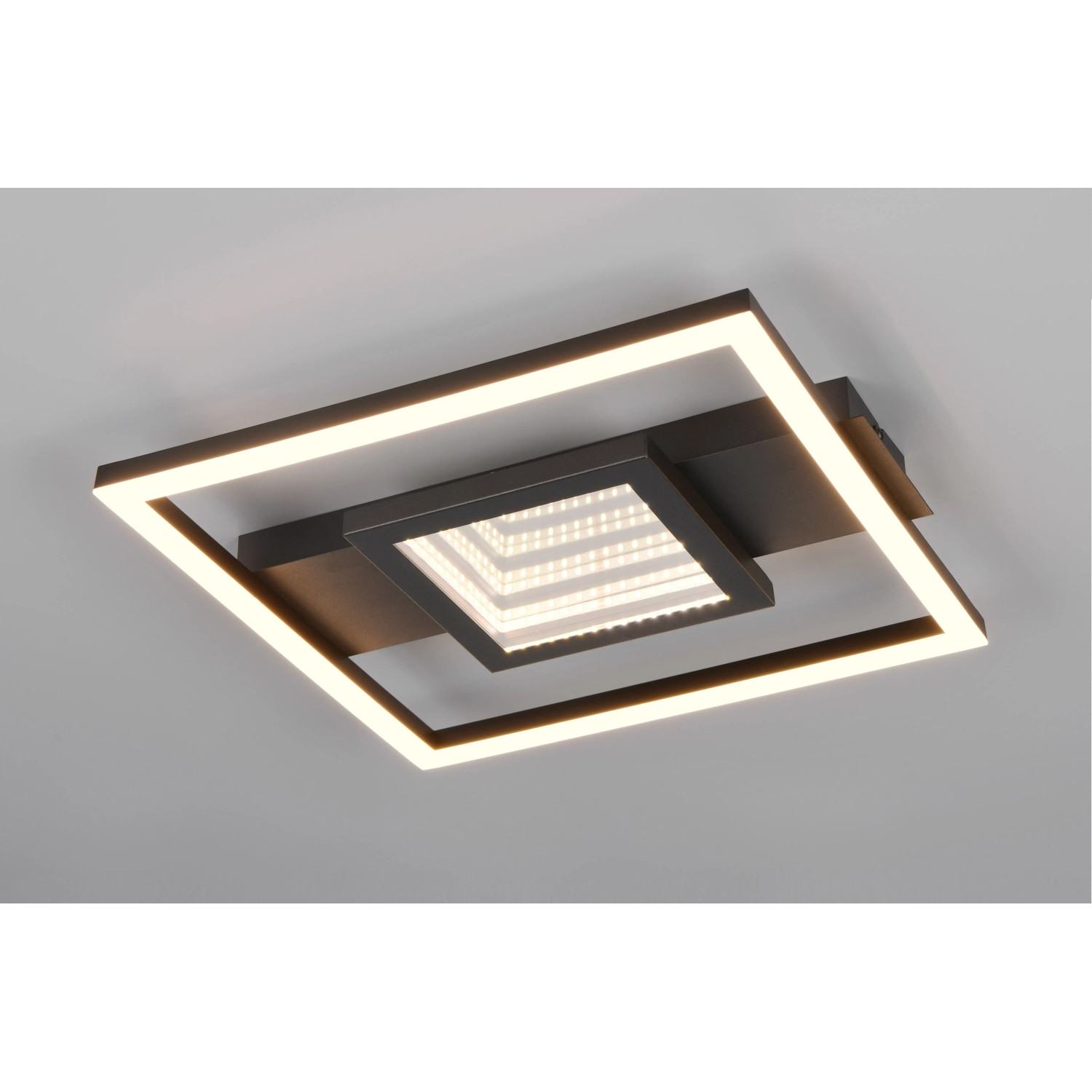 Reality Stropní LED svítidlo Wheeler 16W 2000lm 3000K matná černá 35 x 33 cm