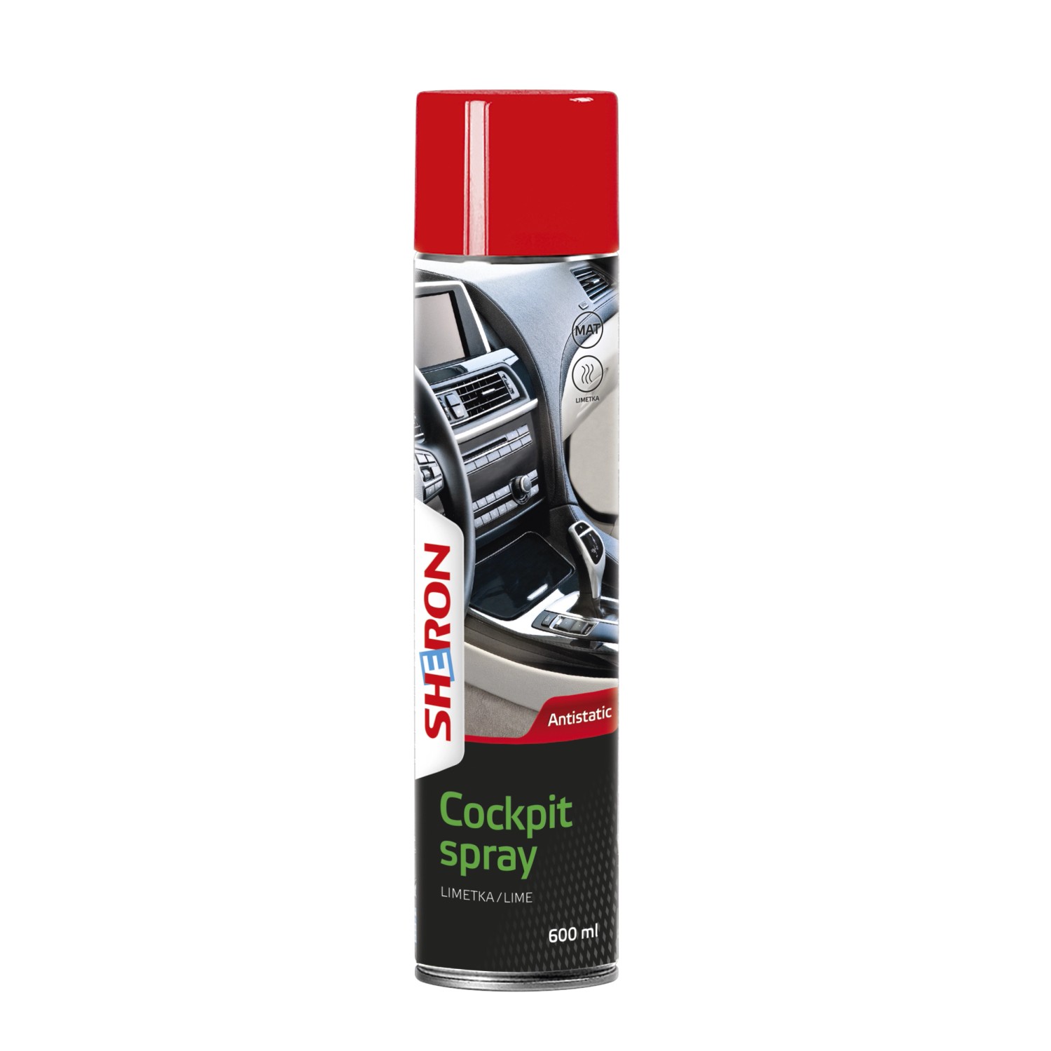 SHERON Sprej do interiéru vozu 600 ml, limetka