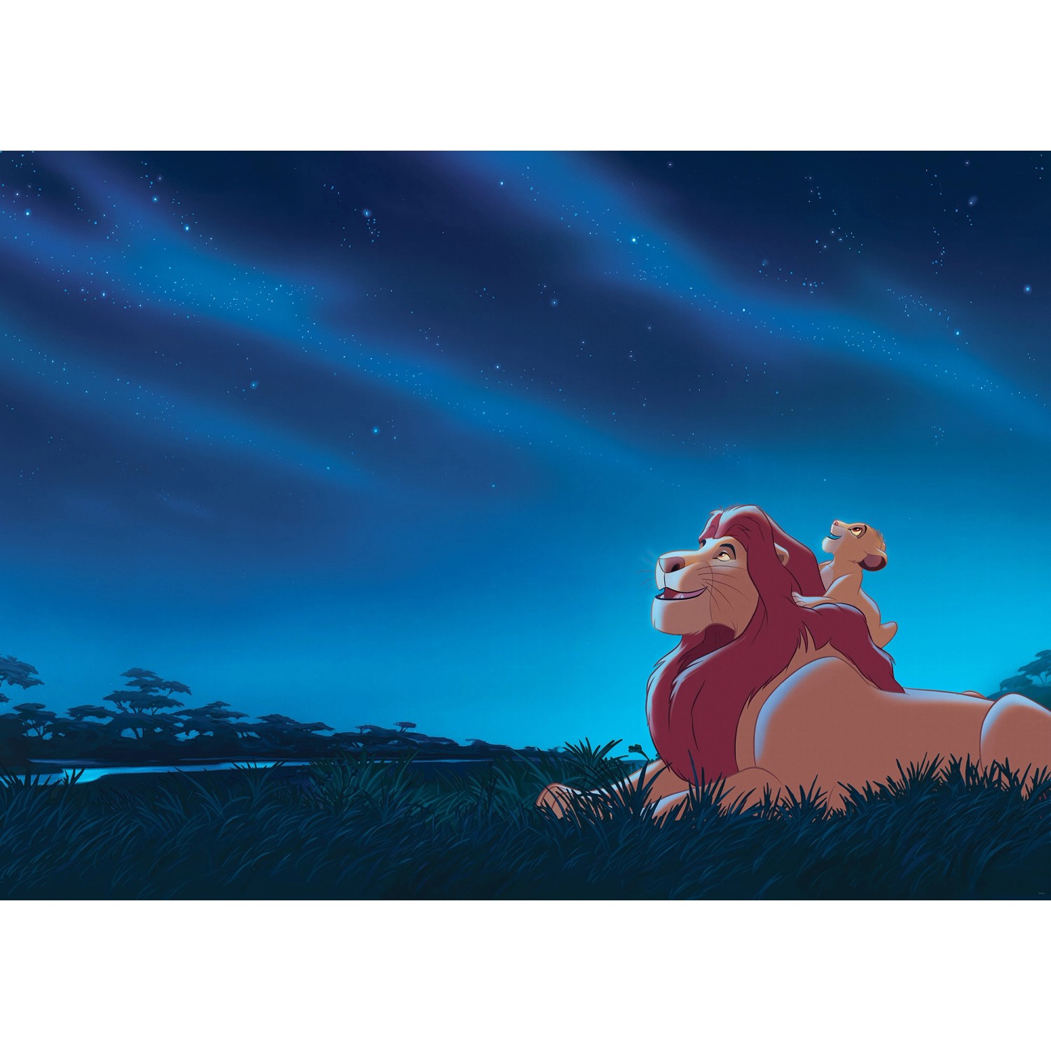 Komar Vliesová fototapeta Disney The Lion King Stargazing 350 x 250 cm