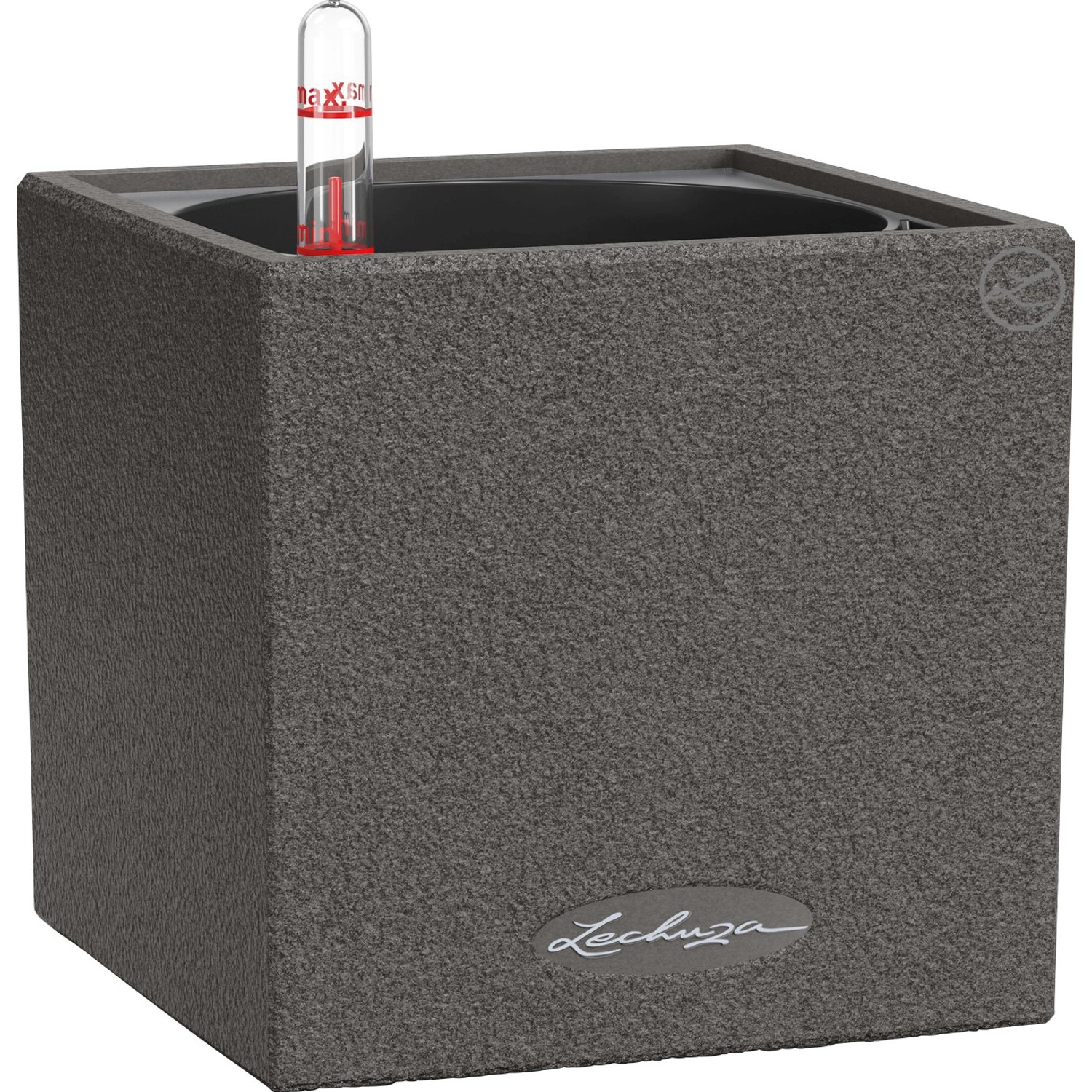 Lechuza Květináč Canto Stone 14 černý, 135 x 140 x 140 mm