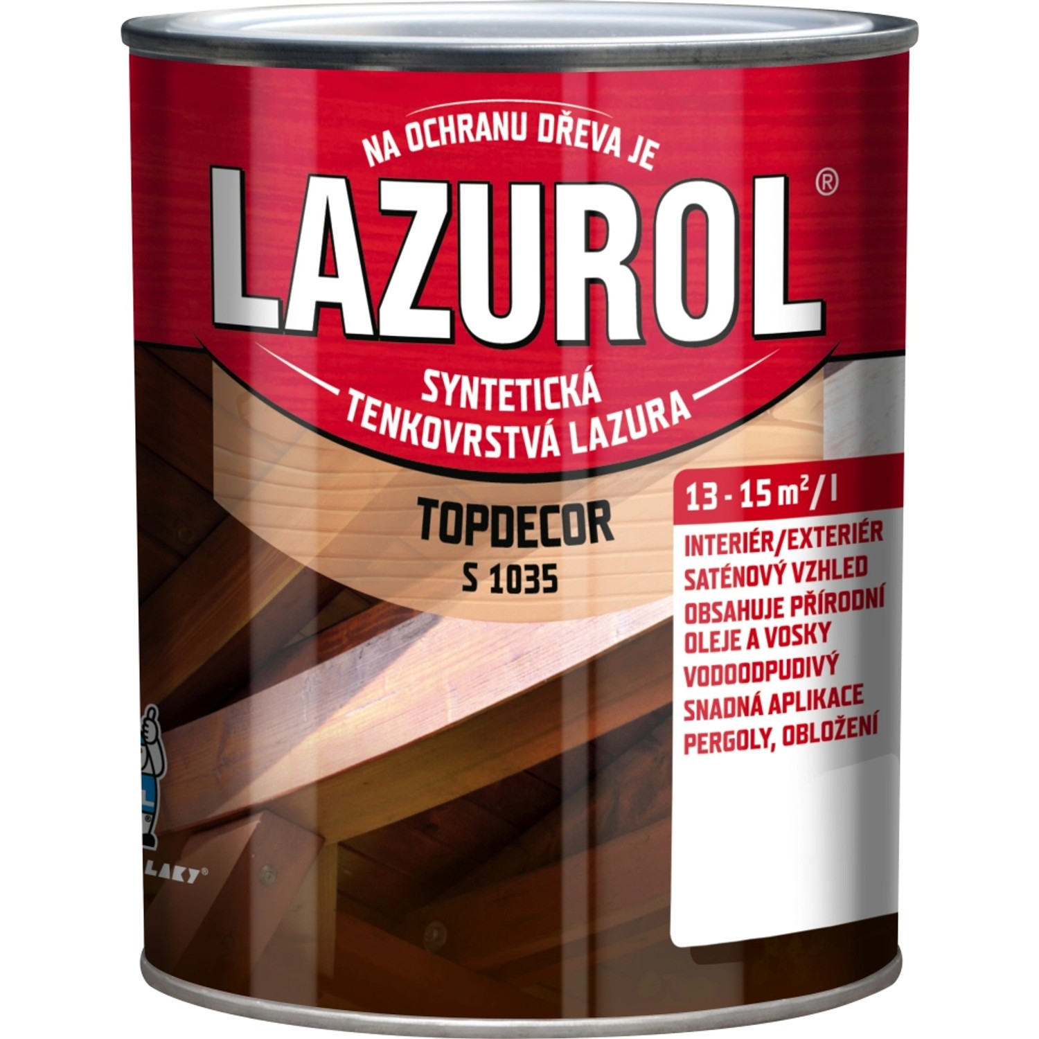 Lazurol Topdecor S1035 lazura kaštan 750 ml