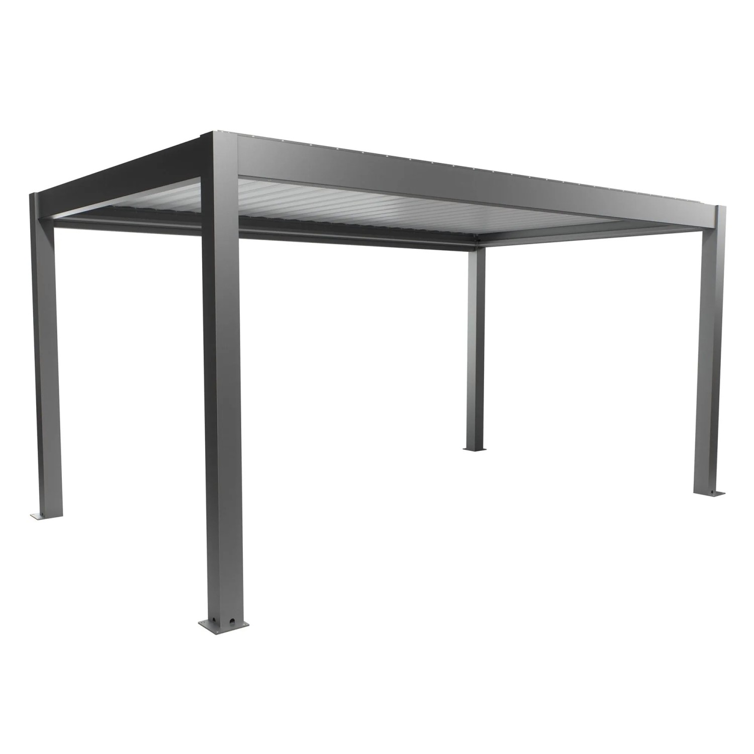 Biohort Pergola 5 x 3 křemenově šedá/bílá 515,5 x 312 cm