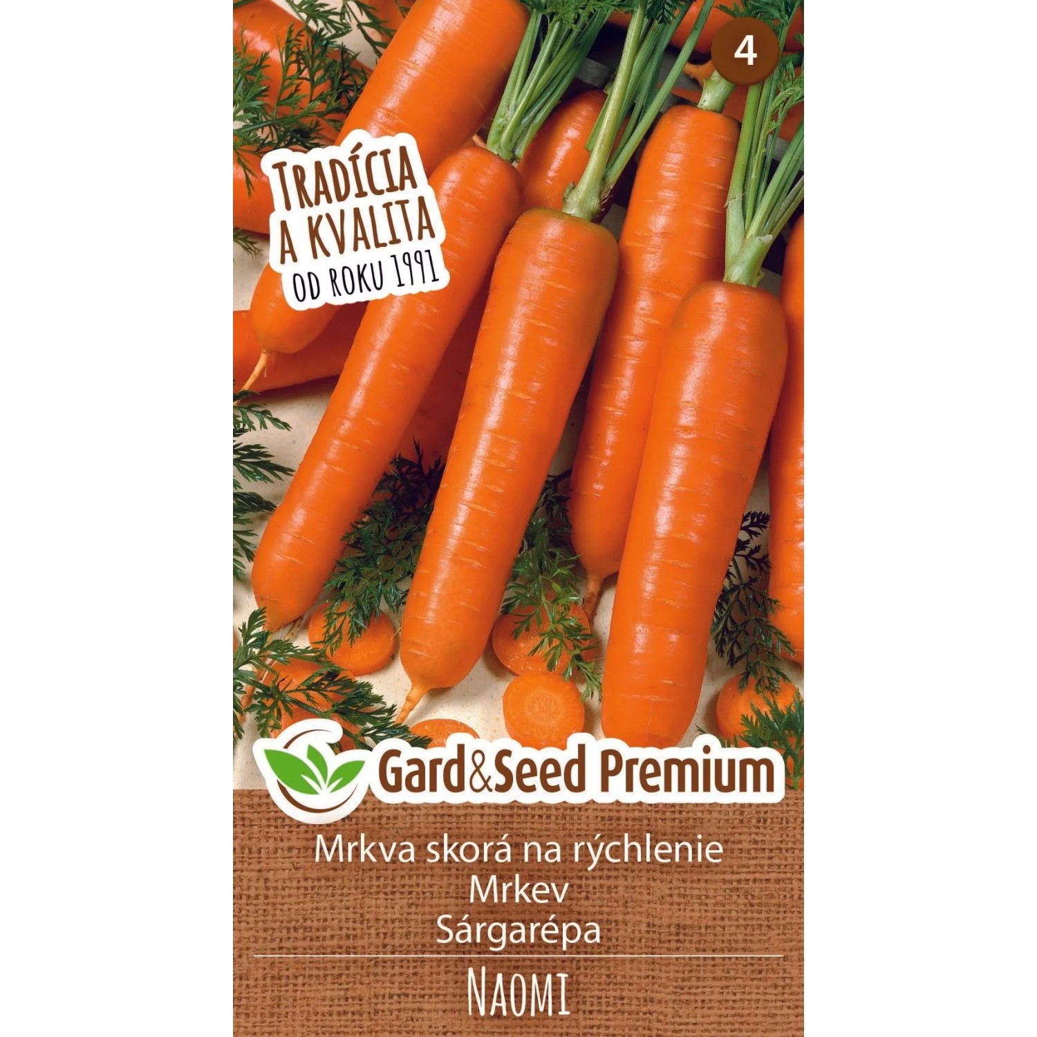 GardenSeed Premium Semínka Mrkev Naomi