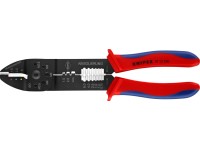 Knipex Lisovací kleště, černě lakované, vícesložkové návleky, 240 mm