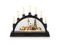 Markslöjd Vánoční LED svícen Karsten, 33 x 22,5 cm