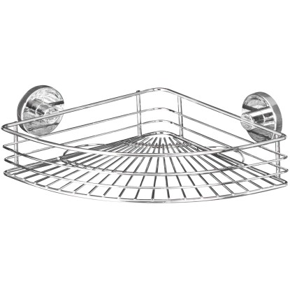 Wenko Vacuum-Loc Rohová polička Bari chrom