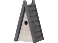 Ptačí budka trojúhelníková FSC® světle šedá - antracitová Ptačí budka trojúhelníková FSC® světle šedá - antracitová