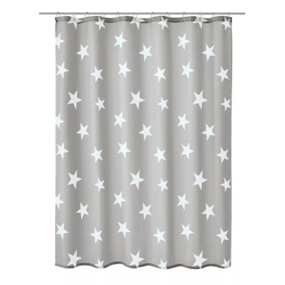 Kleine Wolke Sprchový závěs Nova platinový 180 x 200 cm