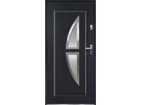 O.K. DOORS Ocelové vchodové dveře KRONOS P55 antracitové 80 L