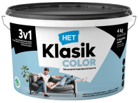 HET Klasik COLOR Tónovaná interiérová barva KC 0427 modrá nebeská, 4 kg