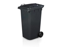 TBA Popelnice černá, 240 l, 57,8 x 73,4 x 108 cm
