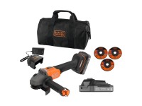 Black+Decker Aku úhlová bruska BCG6L8D2S-QW, 115 mm (2x 2,0Ah)