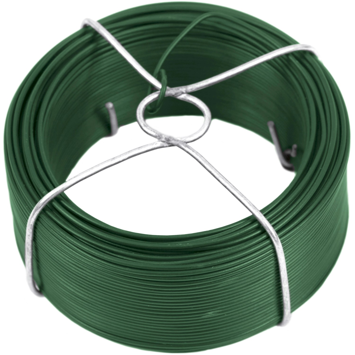 PILECKÝ Vázací drát Zn+PVC zelený, 1,4 mm, 60 m (v drátěném obalu)