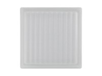 Fuchs Luxfera Thermo Bl. Plus Crossed mléčné sklo, bílá Ug 0,8, 19 x 19 x 13,5cm Fuchs Luxfera Thermo Bl. Plus Crossed mléčné sklo, bílá Ug 0,8, 19 x 19 x 13,5cm