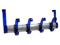 Háčková lišta na dveře plast bílý hliník / modrá 16 cm x 39,6 cm x 9,8 cm Háčková lišta na dveře plast bílý hliník / modrá 16 cm x 39,6 cm x 9,8 cm